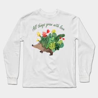 Cactus hedgehog Long Sleeve T-Shirt